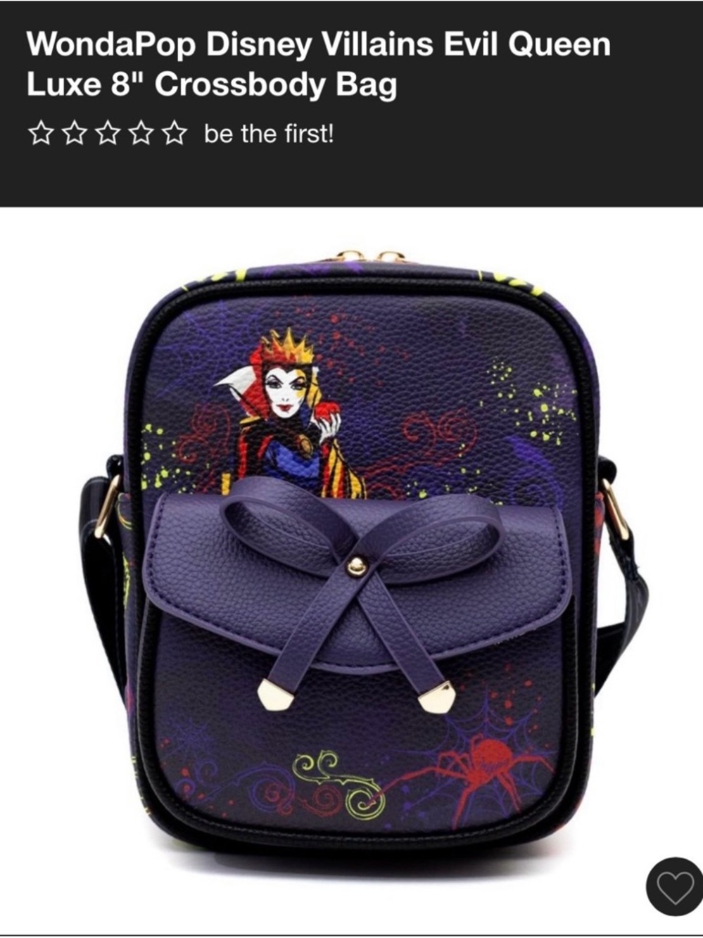 WondaPop Evil Queen Purple Crossbody Bag